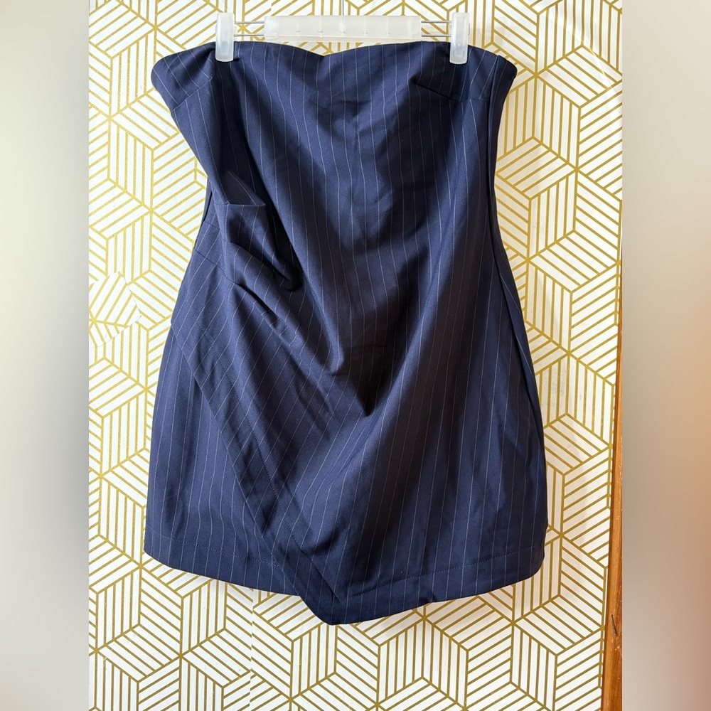Wild Fable navy striped strapless Dress XL